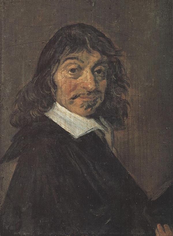 René Descartes — Historical oil portrait of Frans Hals.
