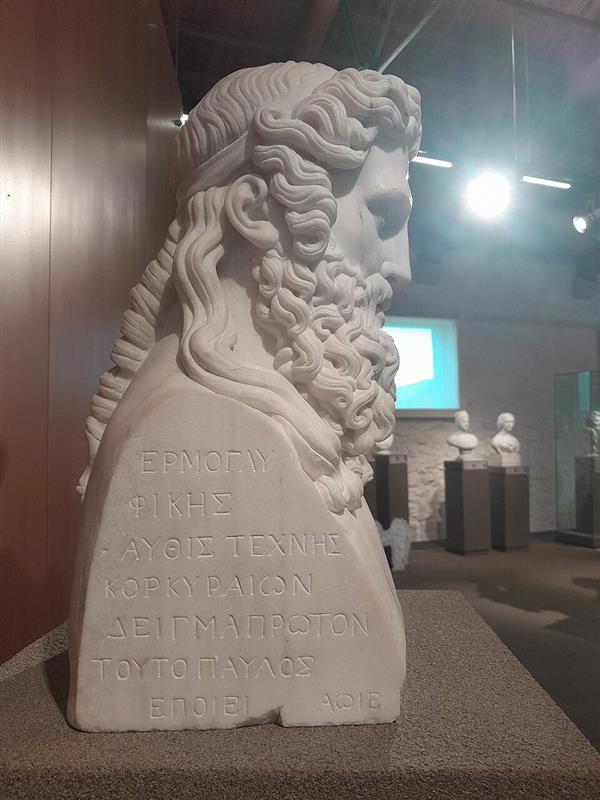 Platon — Marble bust of Paulos Prosalentis, dated 1815; It is not a portrait taken from his life.